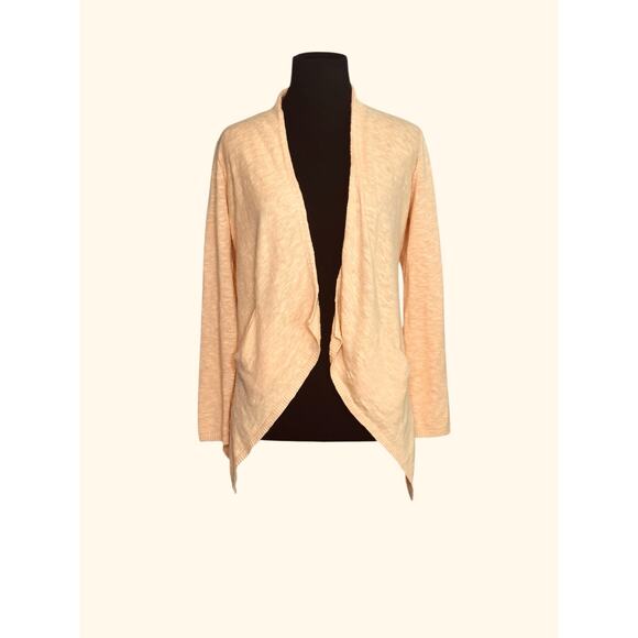 Eileen Fisher light orange open front cardigan size PS - Picture 10 of 12